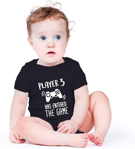 Player 3 Has Entered The Game Bodysuit for Baby Pregnancy Announcement Baby Announcement Bodysuit in Saudi Arabia