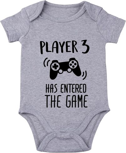 Player 3 Has Entered The Game Bodysuit for Baby Pregnancy Announcement Baby Announcement Bodysuit in Saudi Arabia