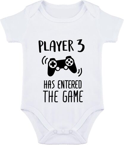 Player 3 Has Entered The Game Bodysuit for Baby Pregnancy Announcement Baby Announcement Bodysuit in Saudi Arabia