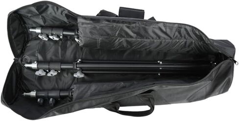 STOBAZA Portable Tripod Bag with Shoulder Strap, Thick Oxford Cloth Photography Storage Pouch, 120cm Length X 18cm Diameter, Outdoor Camera Equipment Carry Case, Black in Kuwait