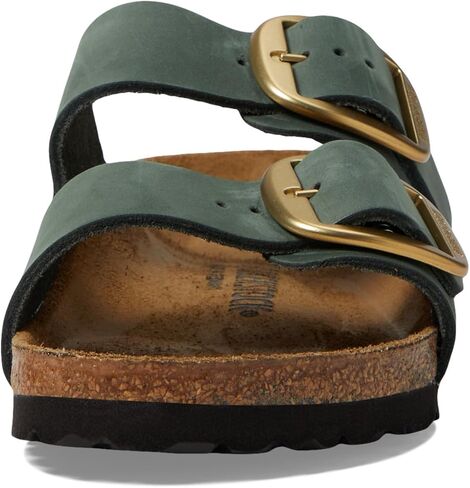 صندل نسائي من جلد النوبوك Arizona Big Buckle-Nubuck من Birkenstock، مقاس 10-10.5 ضيق in Kuwait