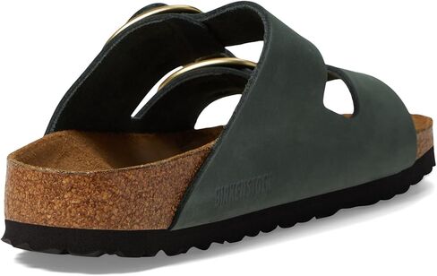 صندل نسائي من جلد النوبوك Arizona Big Buckle-Nubuck من Birkenstock، مقاس 10-10.5 ضيق in Kuwait