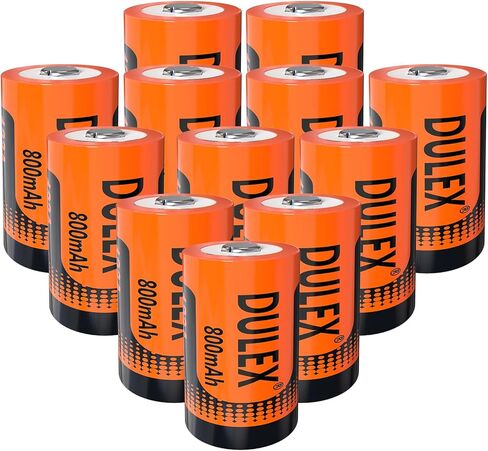 12-Pack 800mAH NiMH بطاريات قابلة للشحن لـ Arlo VMS3130 VMC3030 3200 3330 3430 3530 كاميرات أمنية، نظام إنذار، مصباح يدوي in Kuwait