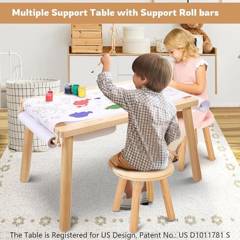 WINGYZ Sensory Table and Chair Set, 3 in 1 Kids Table for Play Study Art Dining Toys Storage, Sensory Activity Tables for Toddler with Storage Bins, Children's Gifts for Boys and Girls in Kuwait