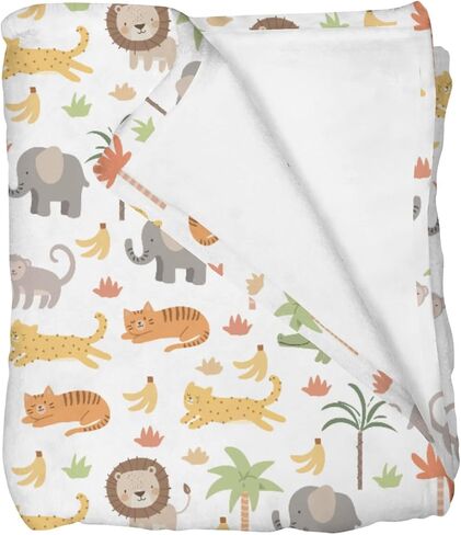 Cute Frosty Arctic Animals Baby Blankets for Boy Girl Bear Penguins Deer Whale Snowflakes Swaddle Receiving Blanket Toddlers Newborn Crib Nursery Snowy Winter Bed Blanket 30x40inch in Saudi Arabia