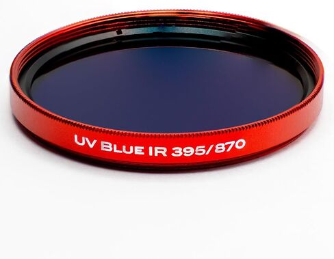 TruColor UV Blue IR 395/870، مرشح ثنائي النطاق، يمرر ضوء الأشعة فوق البنفسجية/الأزرق والأشعة تحت الحمراء للكاميرات ذات الطيف الكامل أو الكاميرات المحولة بالأشعة تحت الحمراء، تأثيرات الألوان الزائفة الجريئة للتصوير الفوتوغرافي الإبداعي (67 مم) in Kuwait