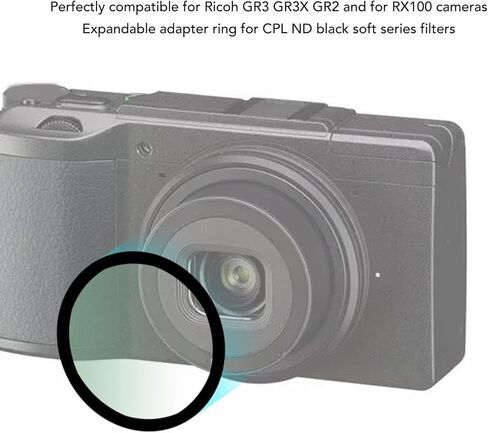 Camera Filter, 42mm Camera Lens Filter with High Light Transmittance Low Reflectivity, Thin Lightweight Protective Filter for GR3 GR3X GR2 for RX100 in Kuwait