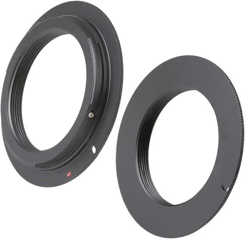 محول عدسة الكاميرا M42-EOS لعدسة التثبيت المسمار M42 لكاميرا Canon EOS EF Mount، حلقة محول التركيز اليدوي - عبوتان in Kuwait