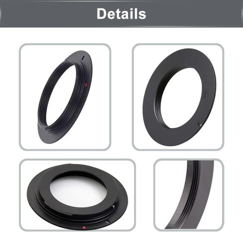 محول عدسة الكاميرا M42-EOS لعدسة التثبيت المسمار M42 لكاميرا Canon EOS EF Mount، حلقة محول التركيز اليدوي - عبوتان in Kuwait