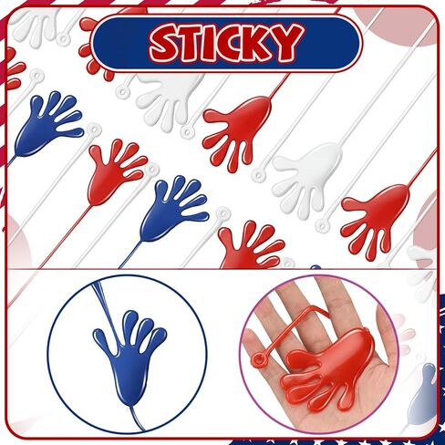 Realspring 300 Pcs Mardi Gras Throws Sticky Hands Carnival Party Favors for Kids Mardi Gras Party Supplies Mini Stretchy Slap Sticky Hands Goodie Bag Stuffers Carnival Treat Stuff(Purple Gold Green) in Saudi Arabia