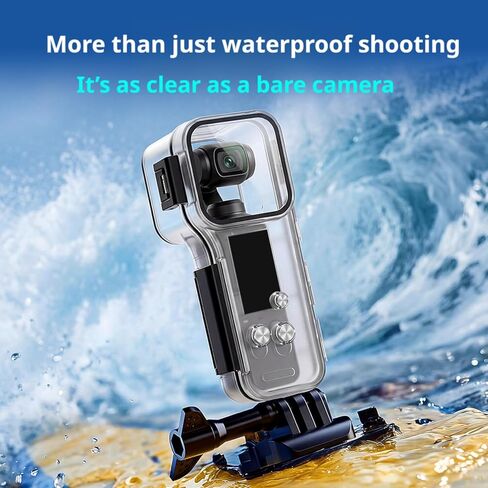 Waterproof Housing Compatible with DJI Osmo Pocket 4 – 50m Underwater Case, Optical Glass Lens & Stainless Steel Buttons in Kuwait