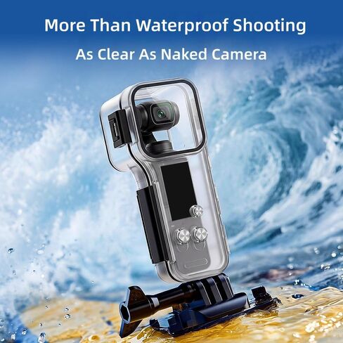 حافظة مقاومة للماء متوافقة مع DJI Osmo Pocket 4، غطاء واقٍ للغوص تحت الماء بطول 50 مترًا مع حشوات مضادة للضباب للتصوير الفوتوغرافي تحت الماء والغطس وركوب الأمواج in Kuwait