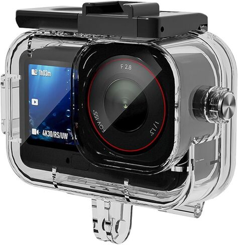 جراب مقاوم للماء مع مضاد للضباب لكاميرا DJI Osmo Action 6، قفص غلاف تحت الماء يدعم الغوص العميق 70M/229FT مع 6 ملحقات لدعامة الفك السريع in Kuwait