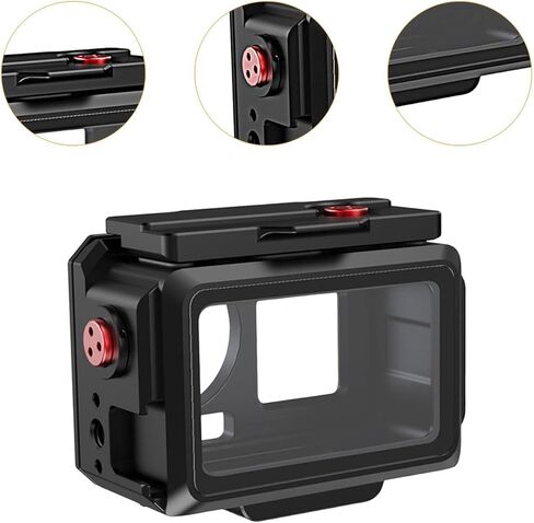 Camera Dive Case 80 M Waterproof Compatible with Action5 Pro/4/3 - Aluminum Alloy Replacement Housing for Diving & Surfing in Kuwait