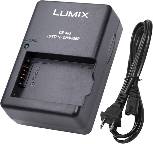 DE-A83 DMW-BMB9 Battery Charger for Panasonic DE-A84 Charger Lumix DC-FZ80, DC-FZ80D, DMC-FZ40K, DMC-FZ45K, DMC-FZ47K, DMC-FZ48K, DMC-FZ60, DMC-FZ70, DMC-FZ100, DMC-FZ15 Cameras & 120cm AC Cord in Kuwait