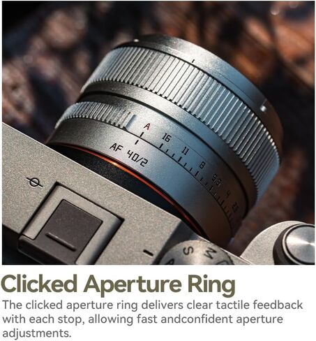 TTArtisan 40mm F2 Silver Z Full Frame AF Auto Focus Large Aperture Lens-for Z Mount Mirrorless Camera,for Z6 Z7 Z6II Z7II ZF ZFC Z30 Z50,ect. in Kuwait