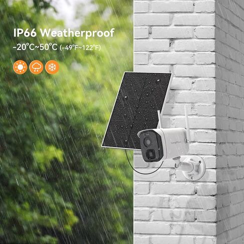 كاميرات المراقبة الشمسية LongPlus 2K 4MP اللاسلكية في الهواء الطلق، كاميرا VicoHome اللاسلكية لأمن المنزل، كاميرات WiFi تعمل بالبطارية مع كشف الحركة بالذكاء الاصطناعي، التحدث ثنائي الاتجاه، تخزين سحابي/SD in Kuwait