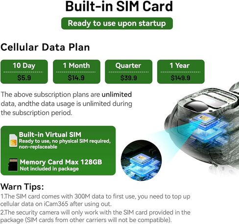 كاميرا أمان خلوية تعمل بالطاقة الشمسية 4G LTE في الهواء الطلق، طاقة البطارية، لا توجد كاميرا لاسلكية WiFi مع خطة اشتراك بطاقة SIM، محادثة ثنائية الاتجاه، عرض 355 درجة، رؤية 2K، مستشعر حركة PIR، مزرعة (تمويه) in Kuwait