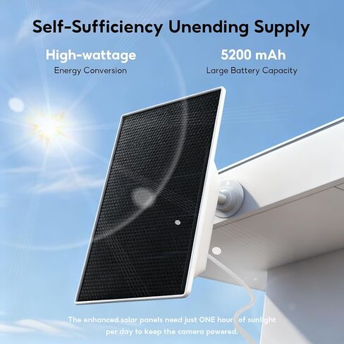 4G LTE Cellular Solar Security Camera Wireless Outdoor, No WiFi Solar Powered Camera, 2K Color Night Vision, PIR Motion Sensor, AI Motion Detection, 2 Way Audio, Built in SIM Card in Kuwait