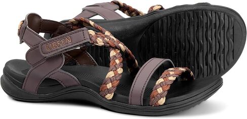 UBFEN Womens Hiking Sandals with Arch Support Comfortable for Walking Sport Water Summer Sandals in Kuwait