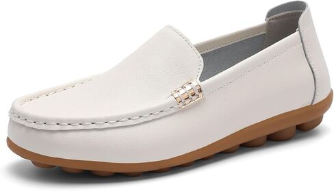 Women's Loafers Lightweight Comfortable Microfiber Leather Driving Moccasins Loafer Slip On Casual Walking Flats for Business Work Office in Saudi Arabia