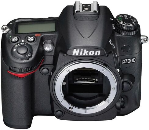 هيكل كاميرا Nikon D7000 DX Format DSLR فقط مستشعر CMOS 16.2 ميجابكسل، تسجيل عالي الدقة بالكامل، حامل Nikon F (25468) + عدسة Nikon 35 مم f/1.8 + بطاقة 64 جيجابايت + مجموعة مرشح 52 مم + المزيد (حزمة 24 قطعة) in Kuwait