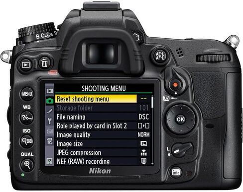 هيكل كاميرا Nikon D7000 DX Format DSLR فقط، مستشعر CMOS بدقة 16.2 ميجابكسل، تسجيل أفلام عالي الدقة بالكامل، تصوير متواصل بمعدل 6 إطارات في الثانية، حامل Nikon F (25468) + بطاقة 64 جيجابايت + بطارية EN-EL15C + حقيبة كاميرا + المزيد (حزمة مكونة من 19 قطعة) in Kuwait