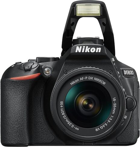 كاميرا Nikon D5600 الرقمية 24 ميجابكسل DSLR مع مجموعة عدسات مقاس 18-55 مم مع بطارية بديلة EN-EL25 + طقم تنظيف + حامل ثلاثي القوائم مرن لمدونات الفيديو + بطاقة ذاكرة سعة 64 جيجابايت + حقيبة ظهر + المزيد in Kuwait