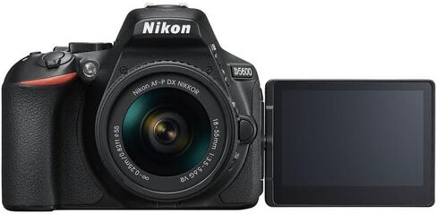 كاميرا Nikon D5600 الرقمية 24 ميجابكسل DSLR مع مجموعة عدسات مقاس 18-55 مم مع بطارية بديلة EN-EL25 + طقم تنظيف + حامل ثلاثي القوائم مرن لمدونات الفيديو + بطاقة ذاكرة سعة 64 جيجابايت + حقيبة ظهر + المزيد in Kuwait