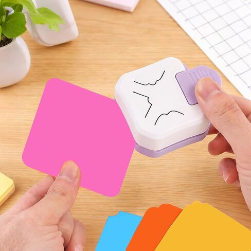 3-in-1 Decorative Corner Punch – Multi-Function Paper Punches for Photo Business Card, Scrapbooking, DIY Craft, Fits Storage Box for Home/Office​ (Purple) in Saudi Arabia