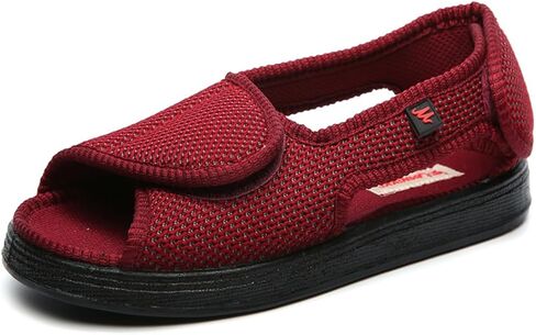 Diabetic Shoes for Women, Female Wide Width Elderly Sandals Adjustable Anti-Slip Swollen Feet Walking Edema Sneakers in Kuwait