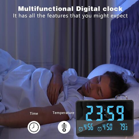 1080P WiFi Security Camera with Clock – Indoor Nanny Cam Featuring Motion Detection & Night Vision for Baby & Pet Monitoring in Kuwait