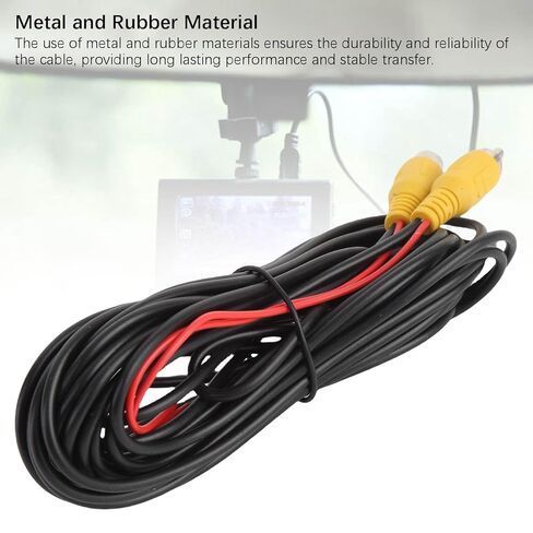 Backup Camera Video Cable,6M Video Extension Cable with Detection Wire,View Extension Cable for Connection to Car Reverse Rear in Kuwait