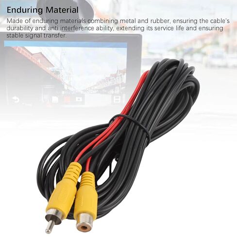 Backup Camera Video Cable,6M Video Extension Cable with Detection Wire,View Extension Cable for Connection to Car Reverse Rear in Kuwait