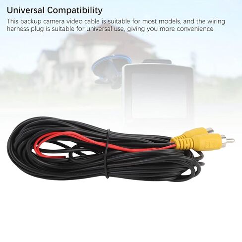 Backup Camera Video Cable,6M Video Extension Cable with Detection Wire,View Extension Cable for Connection to Car Reverse Rear in Kuwait
