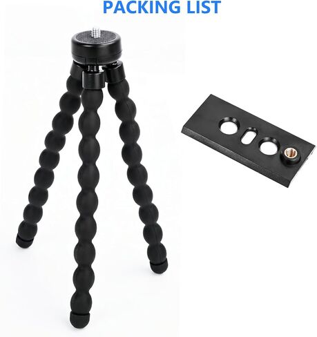 حامل ثلاثي مرن للكاميرا لكاميرا Ring Spotlight Cam Plus/Pro (البطارية)، كاميرا Ring Stick Up Cam (البطارية)، ملتوي وآمن، دعامة تثبيت كاميرا أمان قابلة للتعديل بدون حفر، أسود in Kuwait
