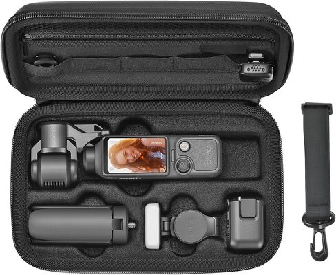 STARTRC PHOTO Carrying Case for DJI Osmo Pocket 4 Accessories, Portable PU Protective Shoulder Bag for DJI Pocket 4 Creator Combo for Travelling, Vlogging & Outdoor Shooting in Kuwait