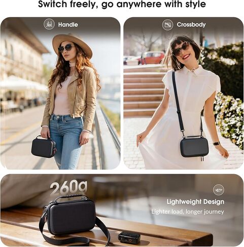 STARTRC PHOTO Carrying Case for DJI Osmo Pocket 4 Accessories, Portable PU Protective Shoulder Bag for DJI Pocket 4 Creator Combo for Travelling, Vlogging & Outdoor Shooting in Kuwait
