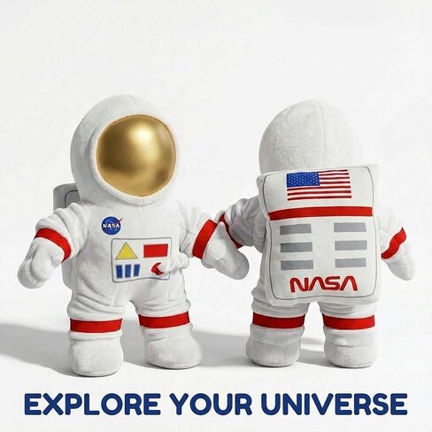 Soft Astronaut Plush Outer Space Toys, Cuddly NASA Astronaut Stuffed Animal for Space-Themed Nursery and Room Decor, Gifts for Kids Toddlers 12 Inch in Saudi Arabia