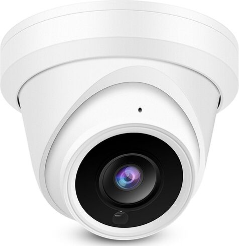 كاميرا Real HD 8MP 4K PoE IP للأمان على شكل قبة خارجية 98 قدمًا بالأشعة تحت الحمراء للرؤية الليلية، زاوية واسعة 2.8 مم 105 درجة FOV، H.265، مقاومة للماء IP66، كاميرا IP ذات غطاء معدني، متوافقة مع NDAA in Kuwait