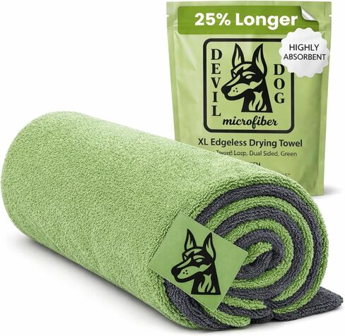 24"X45" Truck Car Drying Towel – 1200 GSM Double Twisted Loop Microfiber Cloth, Ultra Absorbent, Streak-Free, Lint-Free, Scratch-Free, Edgeless Quick Drying Towel in Saudi Arabia