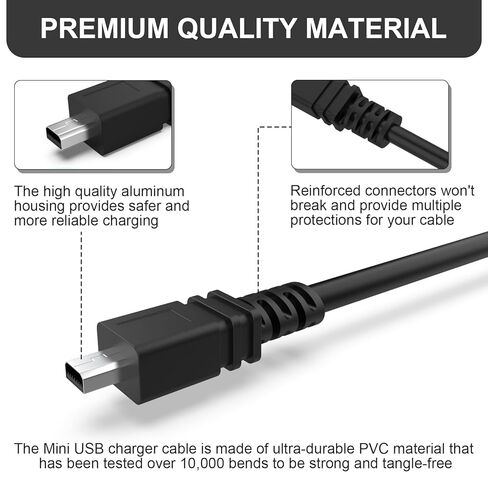 UC-E6 USB Cable Compatible with Nikon D3200 D3300 D3400 D5000 D5200 D5300 D5500 D7100 D7200 D750, Coolpix B500 L330 L340 L620 L820 P500 P510 S01 S3000 S3100 S6000 S6300 S8100 AW100 Camera, 4.9ft in Kuwait