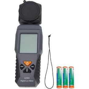 مقياس الضوء الرقمي عالي الحساسية Lx متر للتصوير الفوتوغرافي للنباتات مع مستشعر دوار وشاشة قياس درجة الحرارة المحيطة بإضاءة خلفية in Kuwait