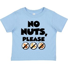 تي شيرت Inktastic No Nuts, Please- شجرة الجوز للحساسية الغذائية للأطفال الصغار in Kuwait