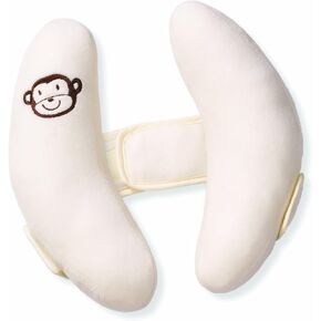 Inchant Adjustable Toddler Headrest & Neck Support, Banana Shape Travel Pillow,Best Headrest for Car Seat,Pushchair, White in Saudi Arabia