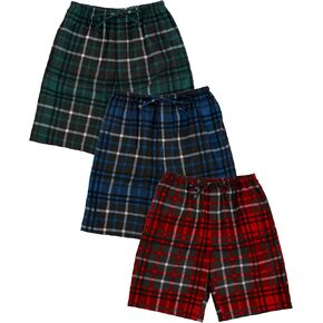 Andrew Scott Men's Soft Poplin Woven Pajama & Sleep Jam Cargo Short Lounge Pants | Multi Packs in Saudi Arabia
