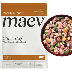 Maev Human-Grade Beef Dog Food, Hip & Joint Formula, Whole Ingredient, Gluten-Free, High Protein Puppy & Dog Food, 5 lb in Saudi Arabia