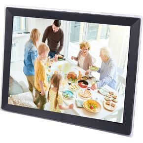 إطار صور رقمي EBTOOLS مقاس 15 بوصة، إطار صور إلكتروني ذكي بدقة 1024x768 FHD WiFi مع دوران تلقائي بسعة تخزين 32 جيجابايت، للاستخدام التجاري في المكتب المنزلي (قابس الولايات المتحدة) in Kuwait