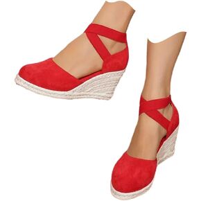 closed toe platform sandals, Women’s Orthopedic Boho Wedges Heel Footwear for Vacation Beach Wedding Casual in Kuwait