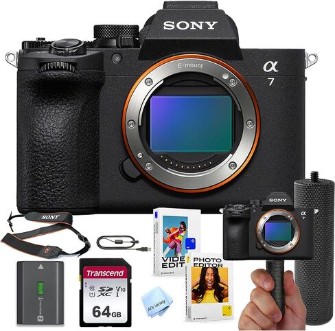 هيكل كاميرا Sony A7 V بدون مرآة (بدون عدسة) + ذاكرة سعة 64 جيجابايت + قبضة تثبيت + حزمة برامج + المزيد (حزمة قيمة) (متجددة) in Kuwait